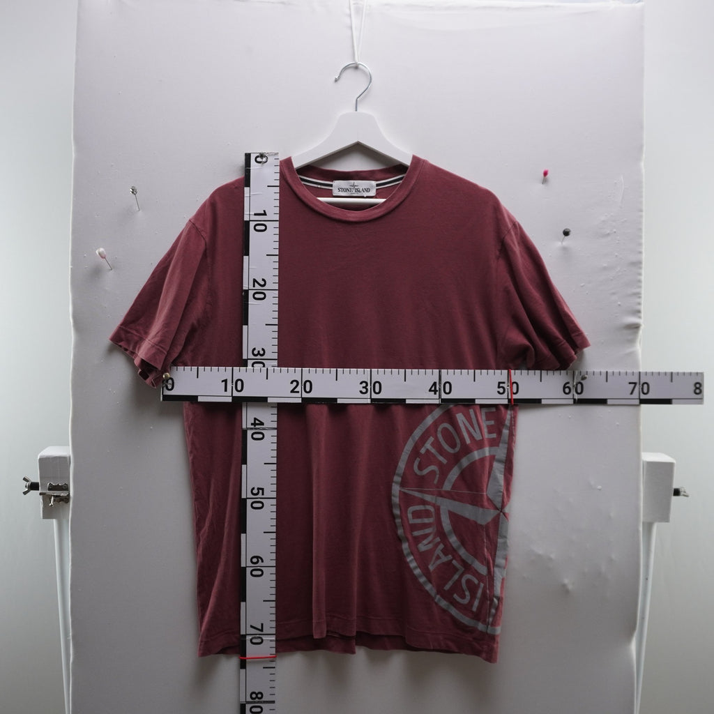 Camiseta de Manga Corta Stone Island para Hombre Usada - Roja, L