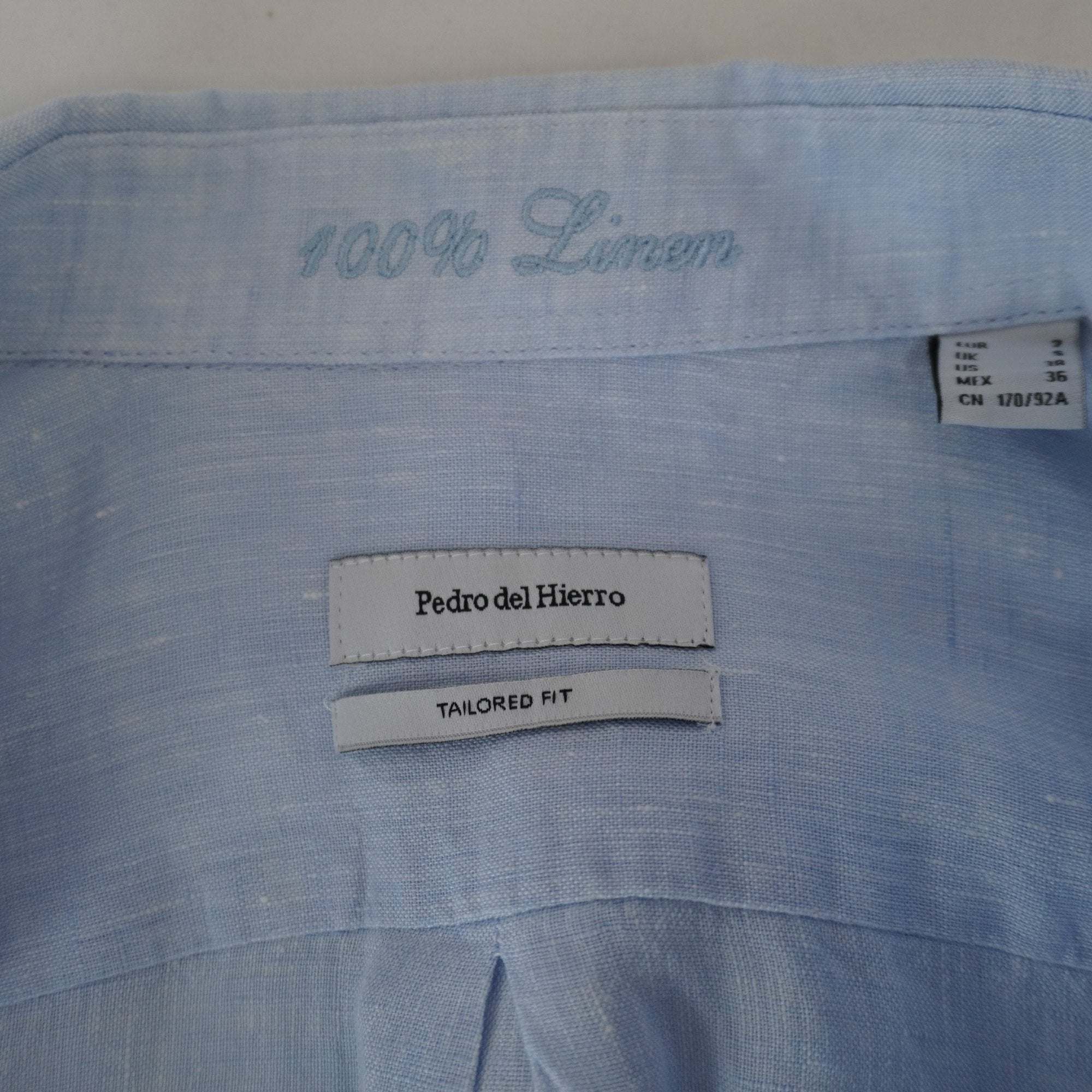 Camisa de Vestir Pedro del Hierro para Hombre Usada - Azul, S