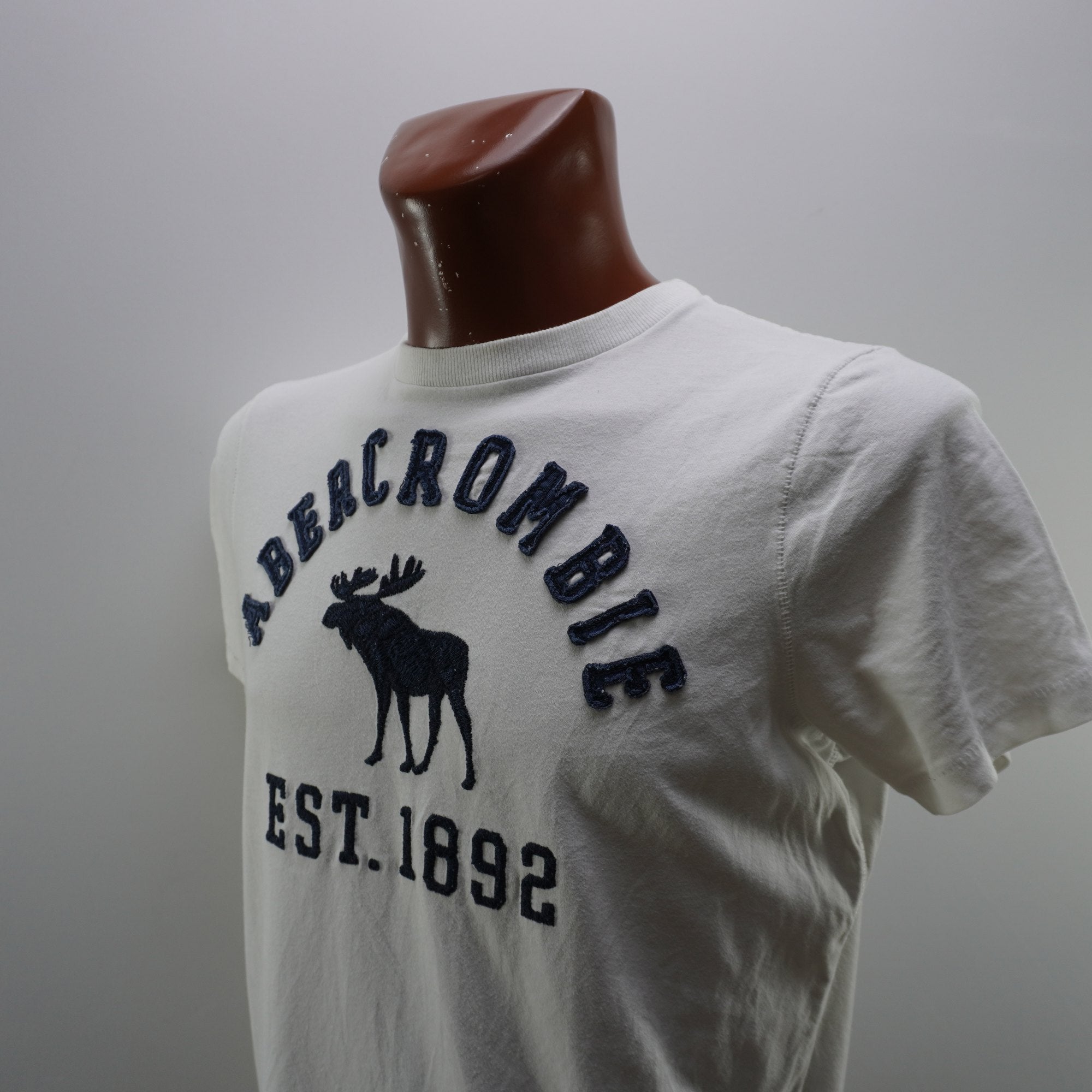 Camiseta Abercrombie & Fitch para Hombre - Blanca, L (Usada en Muy Buen Estado)
