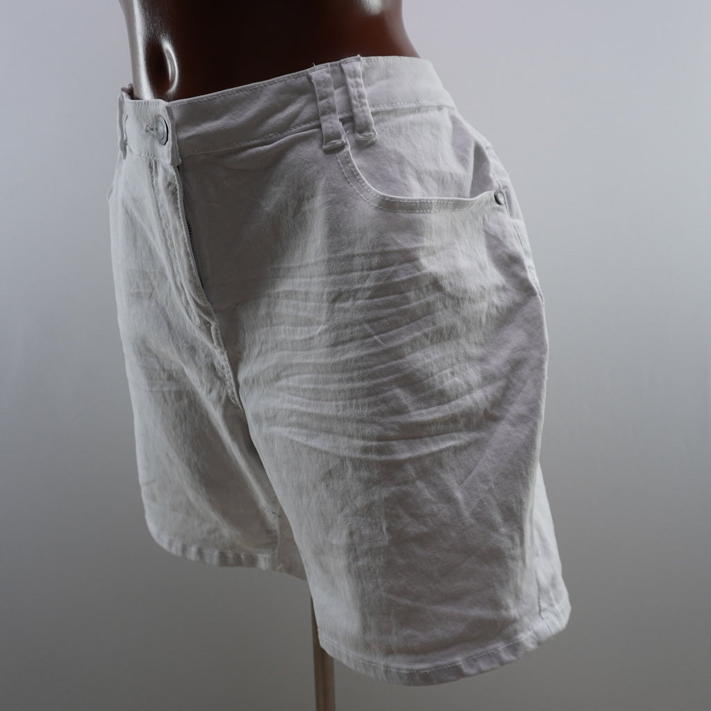 Pantalones Cortos Vaqueros Gina para Mujer Usados - Blanco, XXL