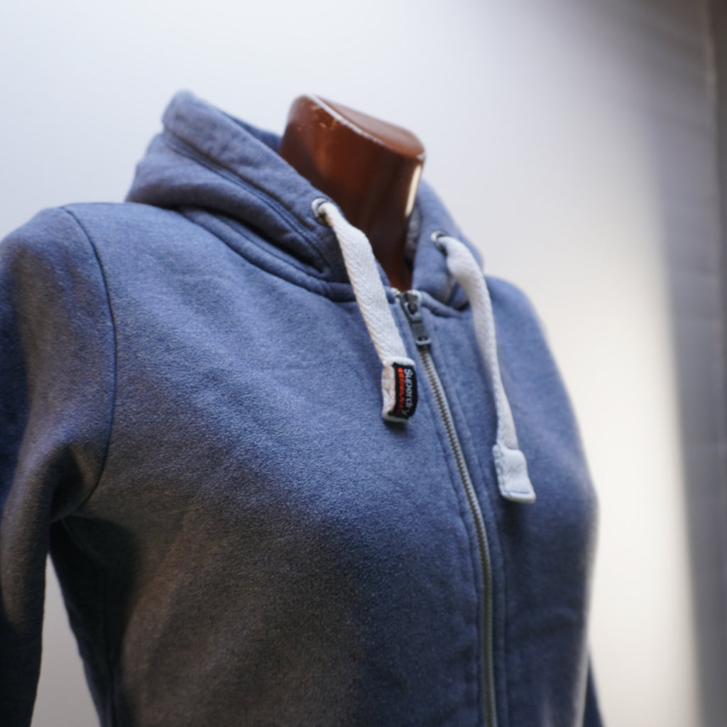 Sudadera con Capucha Superdry para Mujer Usada - Azul, S