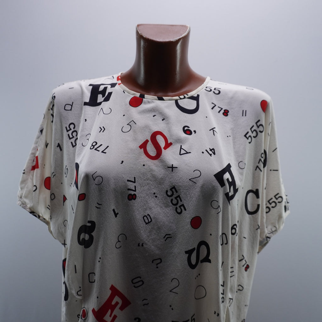 Camiseta de Manga Corta Escada para Mujer Usada - Blanco, L