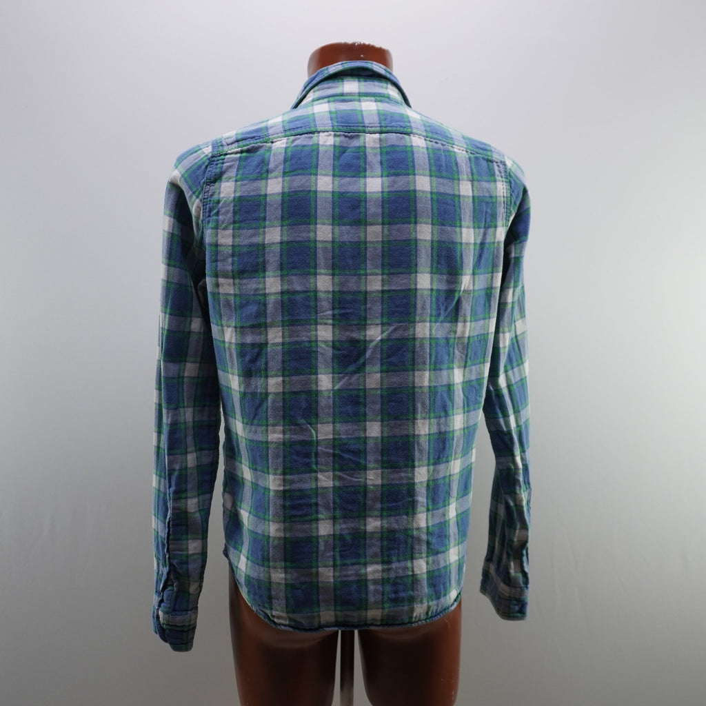 Camisa Abercrombie & Fitch para Hombre Usada - Verde a Cuadros, Largo