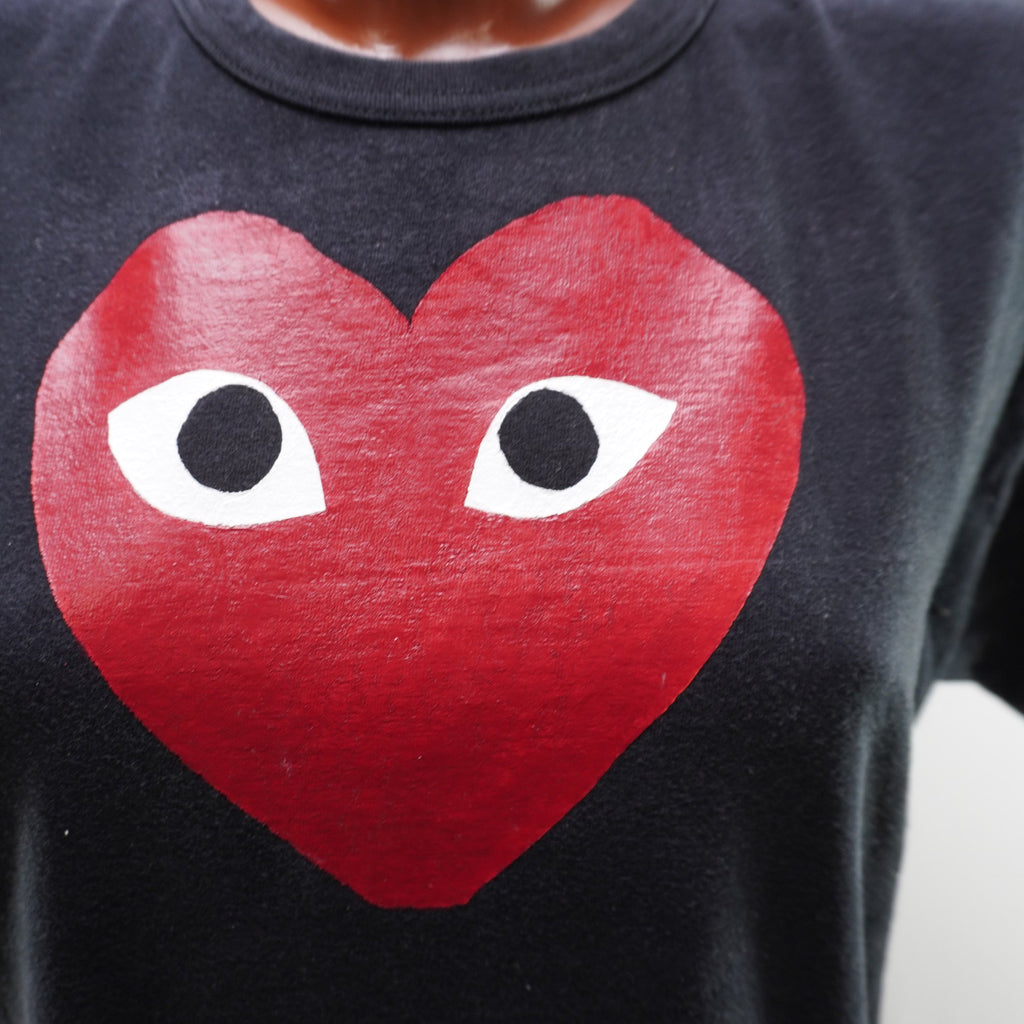 Camiseta de Manga Corta Comme des Garcons para Mujer - Negra, L (Usada en Muy Buen Estado)