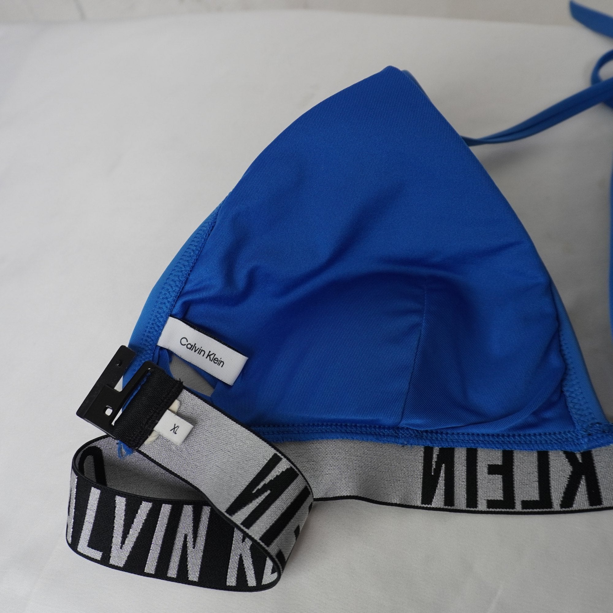 Vestido de Baño Calvin Klein para Mujer - Azul Marino, XL (Usado en Muy Buen Estado)
