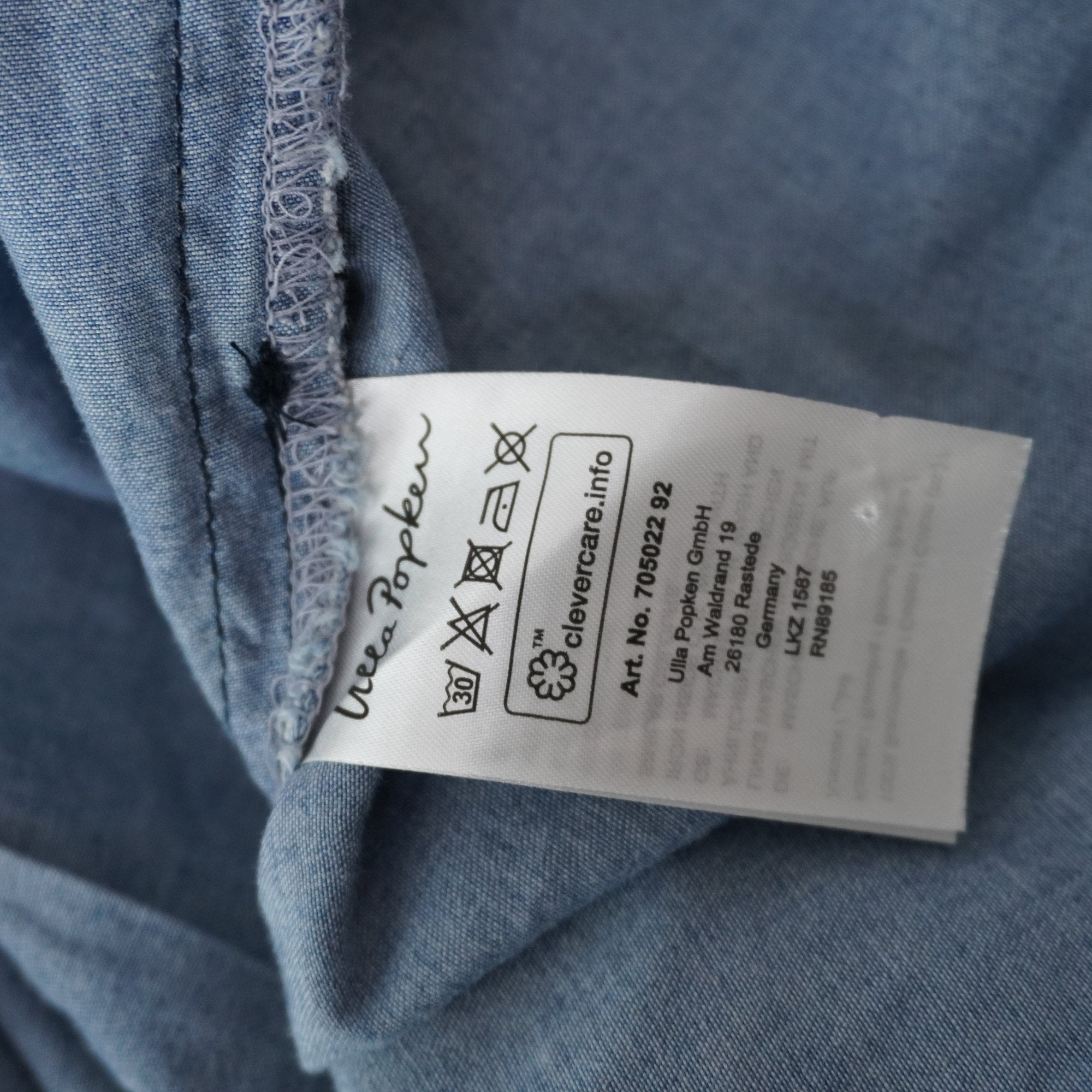 Camisa Ulla Popken para Mujer Usada - Azul, XXXL