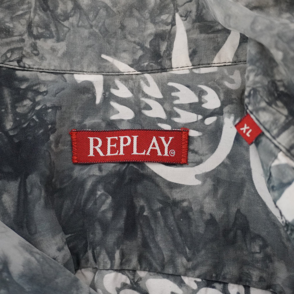 Camisa Replay para Hombre Usada - Gris, XL