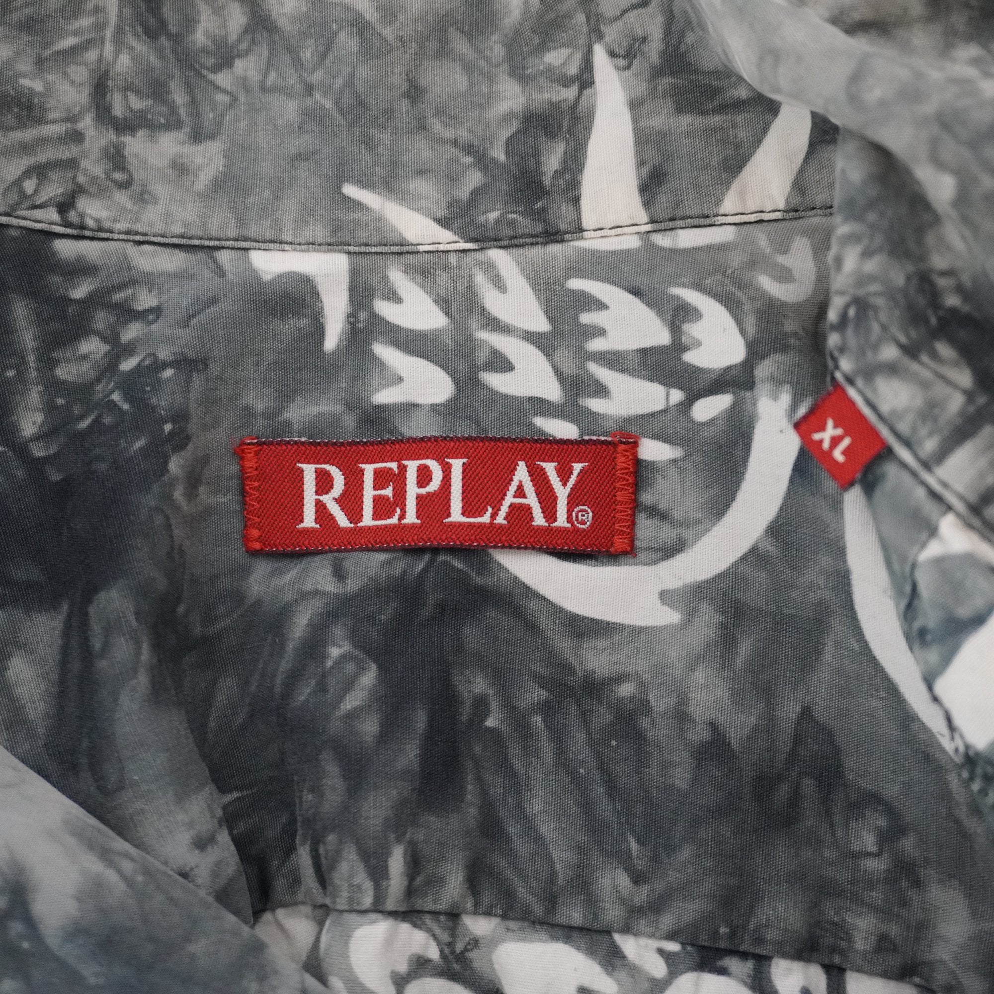 Camisa Replay para Hombre Usada - Gris, XL