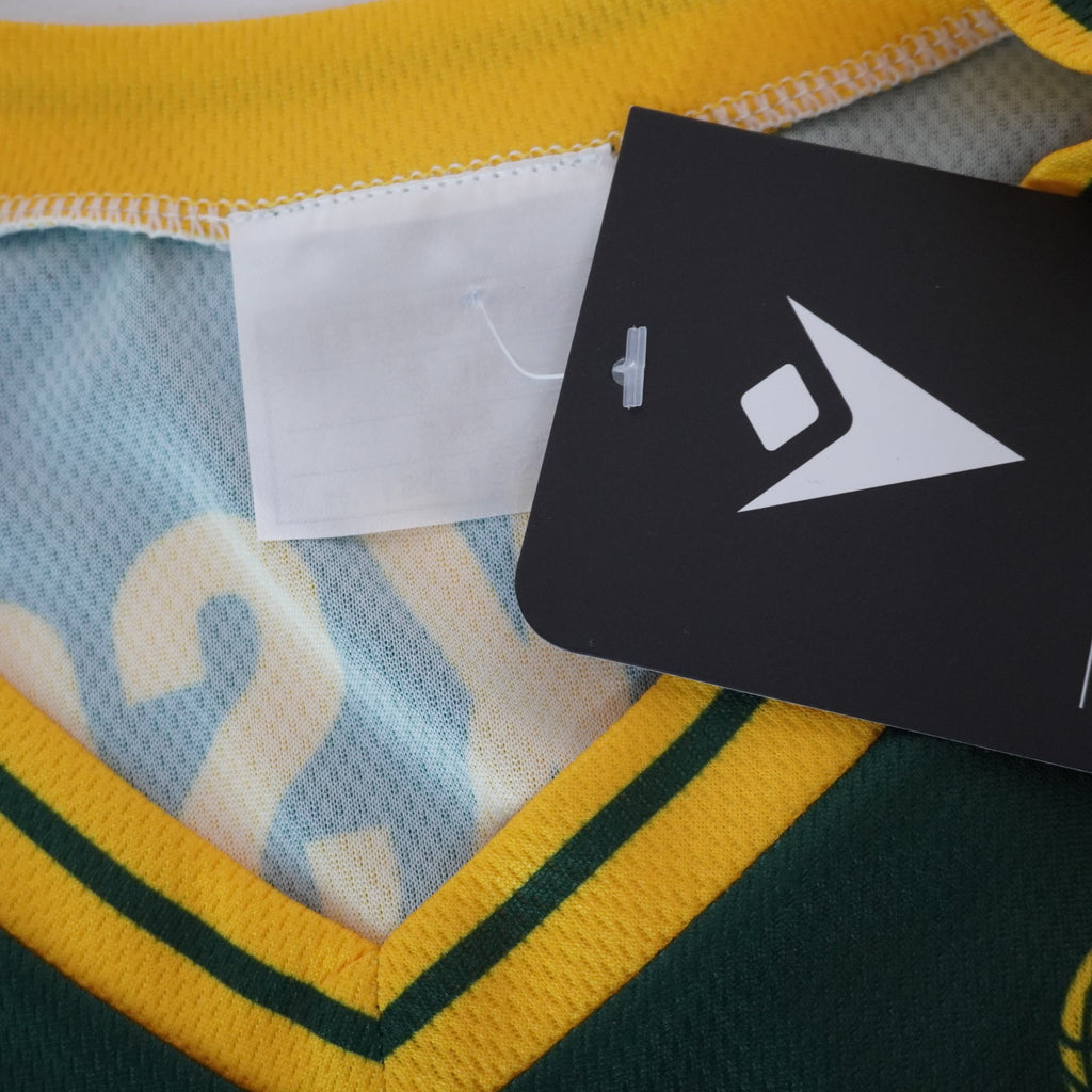Camiseta de Manga Corta Eleven Australia para Hombre Usada - Verde, XXXS