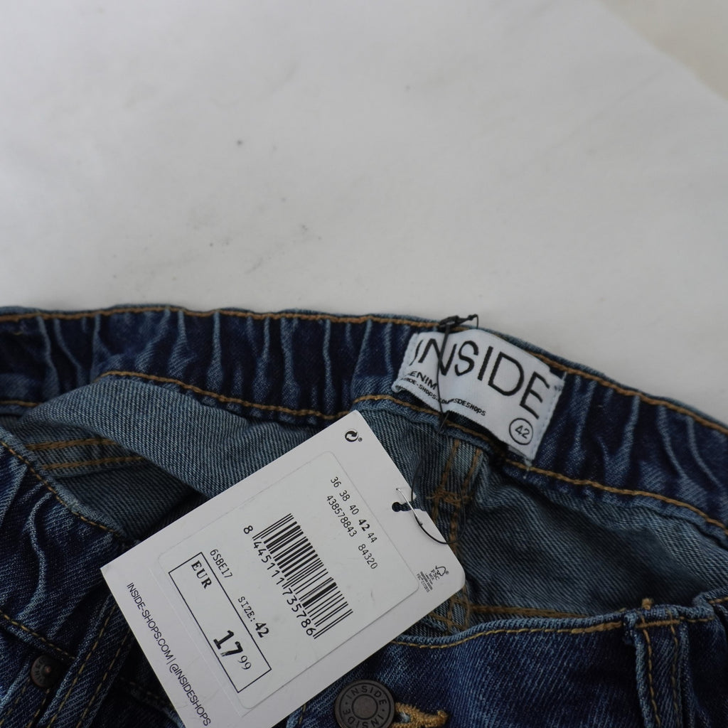 Pantalones Cortos Vaqueros Inside para Mujer Usados - Azul, XL