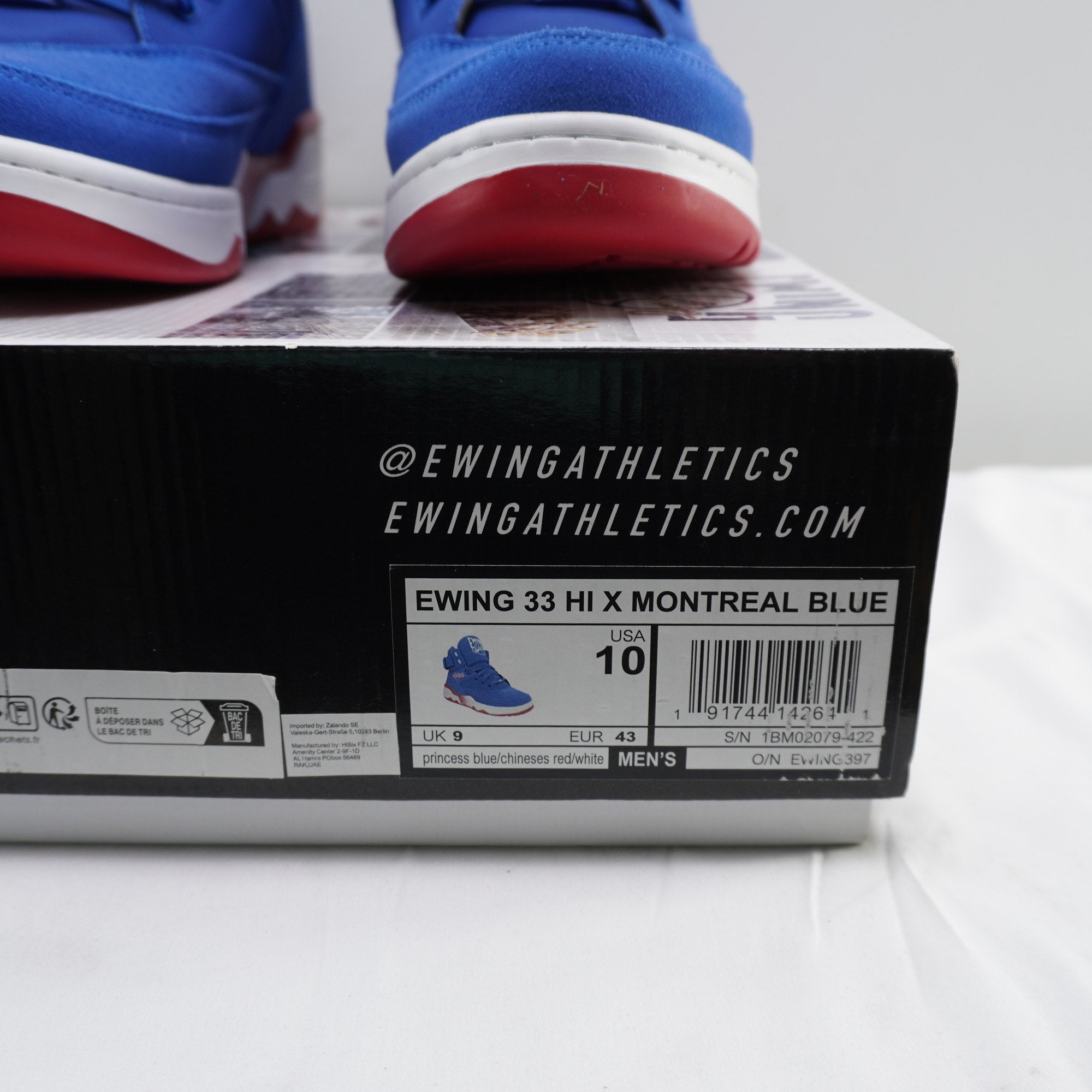 Zapatillas Patrick Ewing 33 para Hombre Usadas - Azul, Talla 43