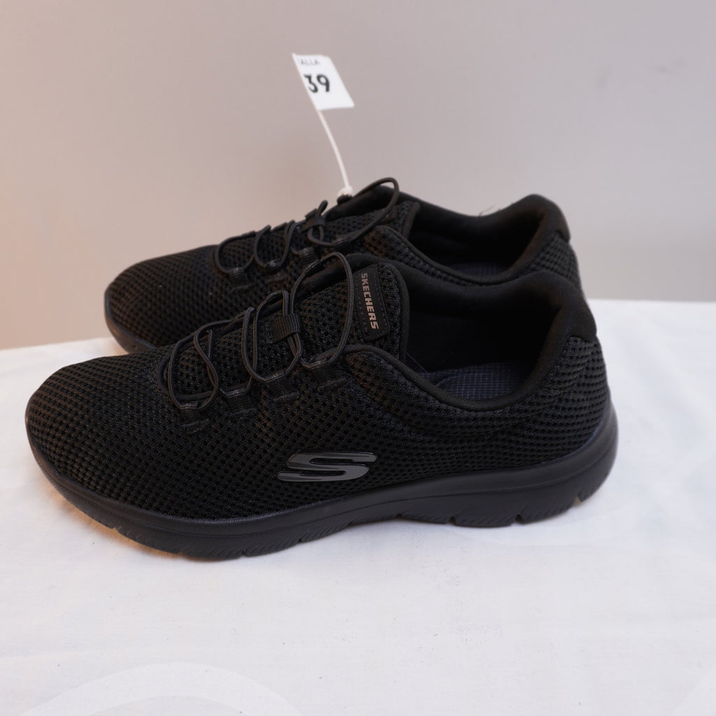 Zapatillas Skechers para Mujer Usadas - Negro, Talla 39