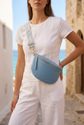 Pre-owned Italian Style Baguette Bag for Women - Blue