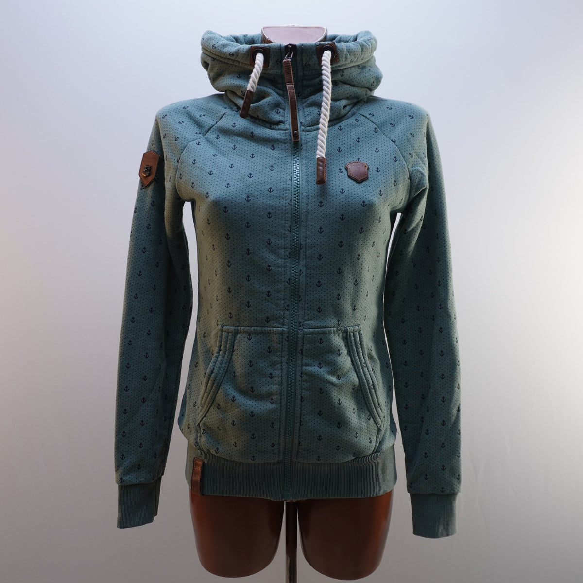 Sudadera con Capucha Naketano para Mujer Usada - Verde, M
