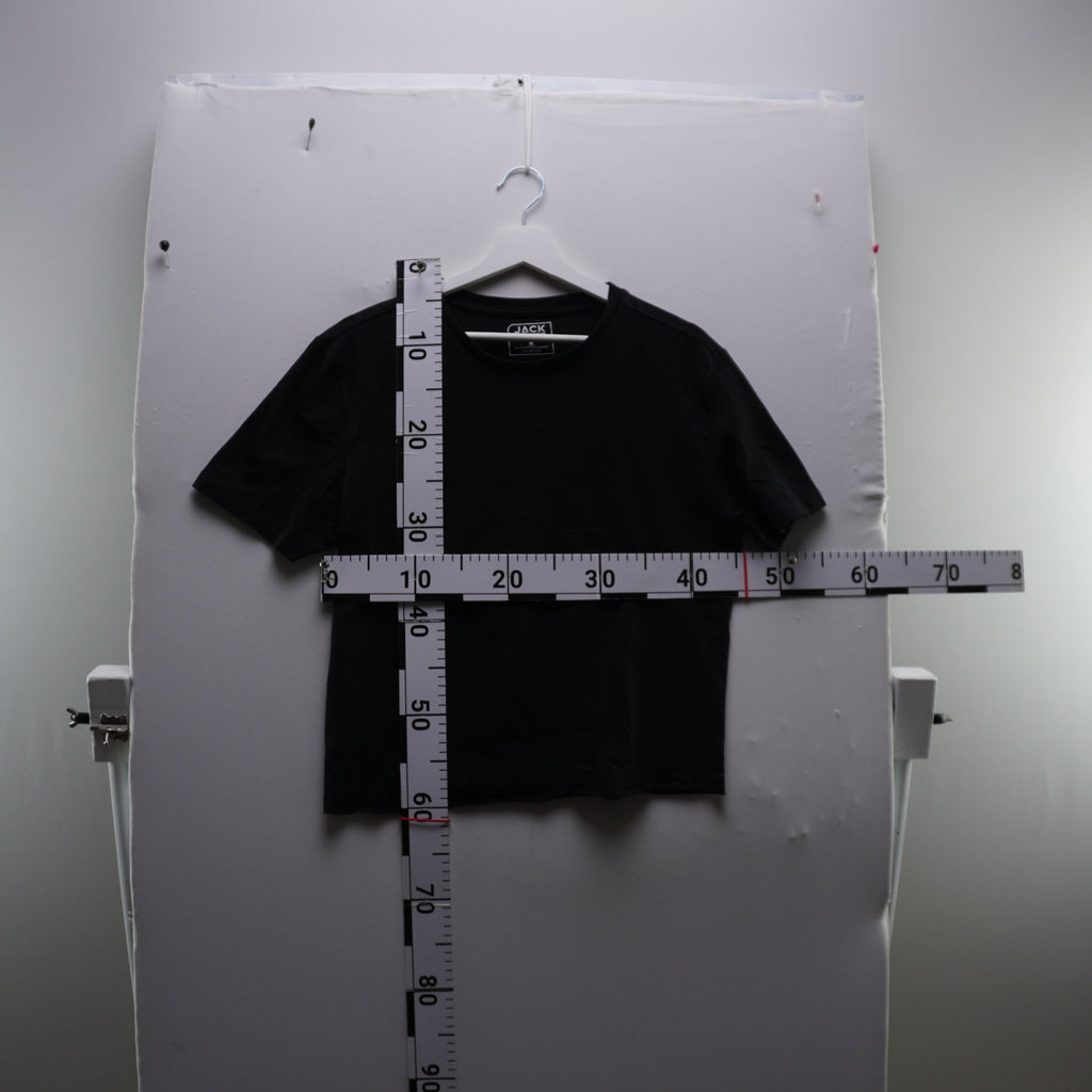 Camiseta de Manga Corta Jack Parcer para Mujer - Negra, M, Usada en Muy Buen Estado