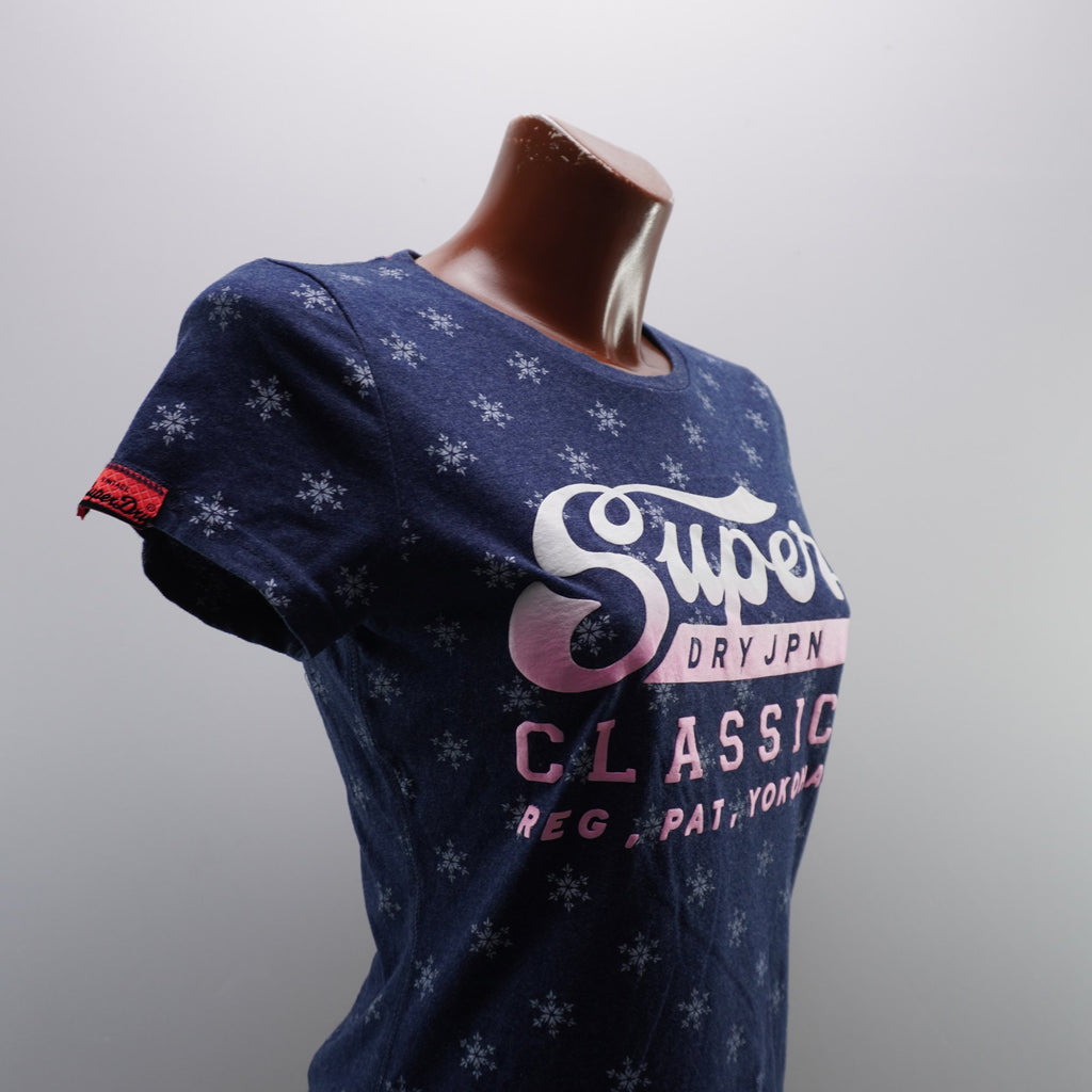 Camiseta Superdry para Mujer Usada - Azul, Mediano (M)