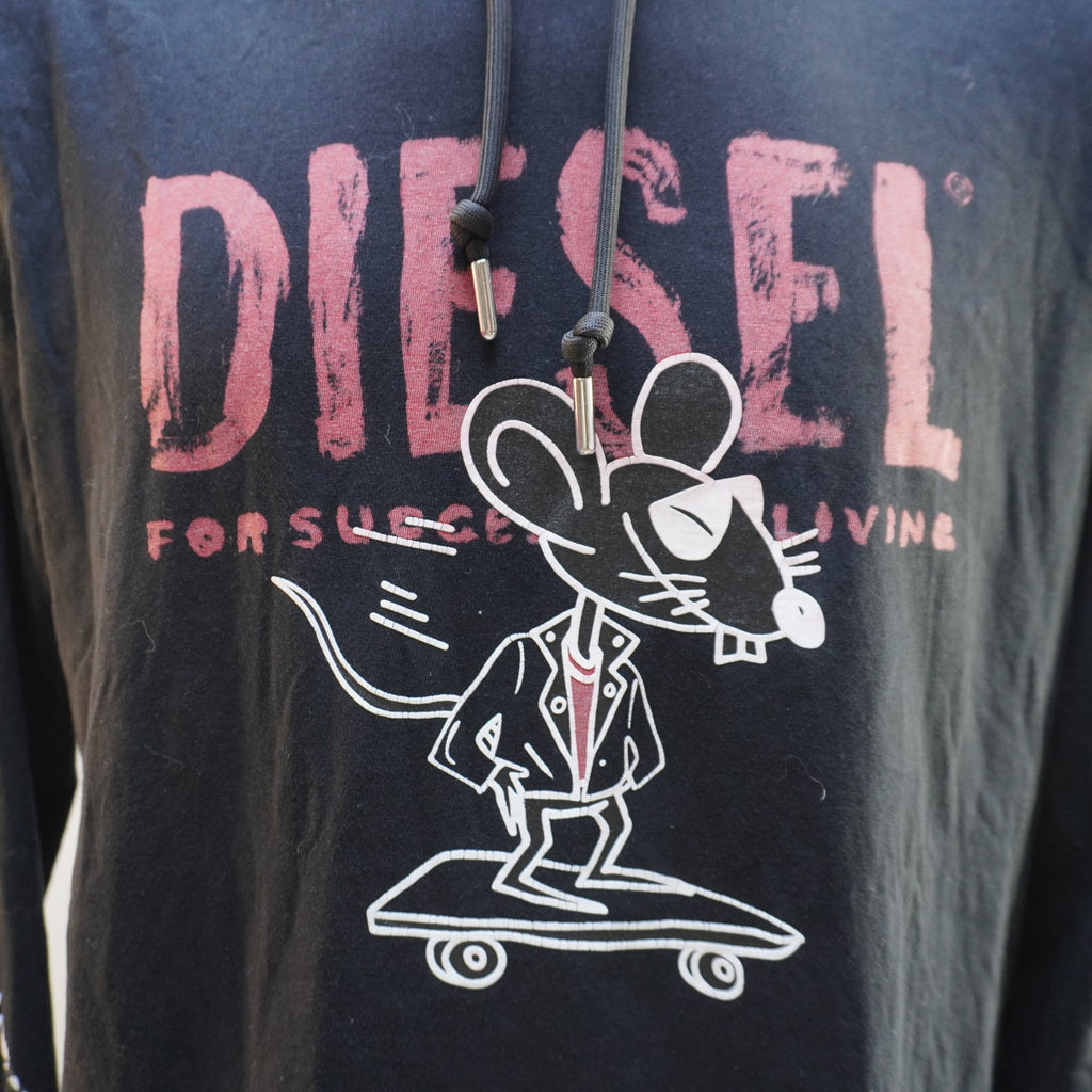 Sudadera con Capucha Diesel para Hombre Usada - Negra, L