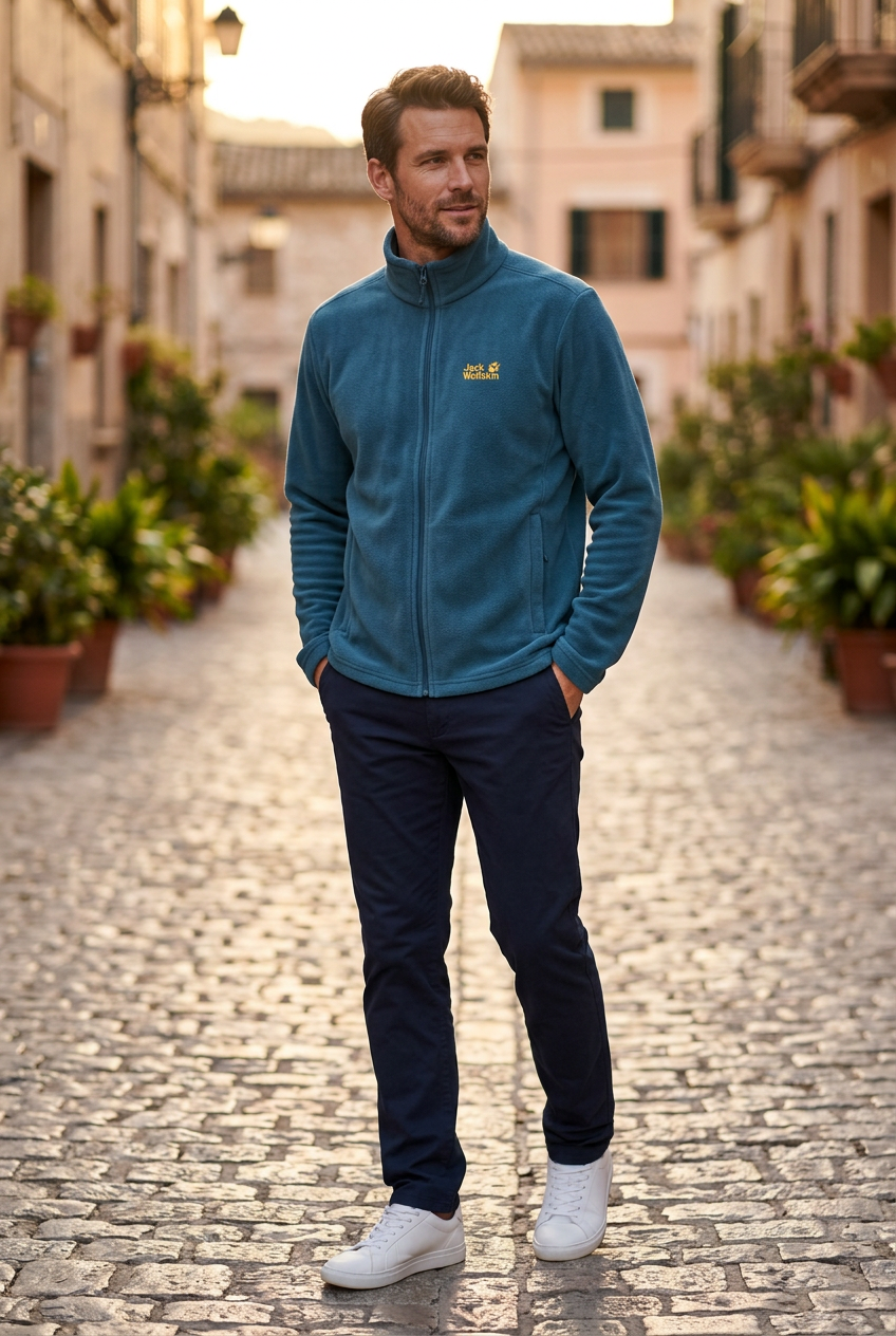 Sudadera con Capucha Jack Wolfskin para Hombre Usada - Azul, XXXL