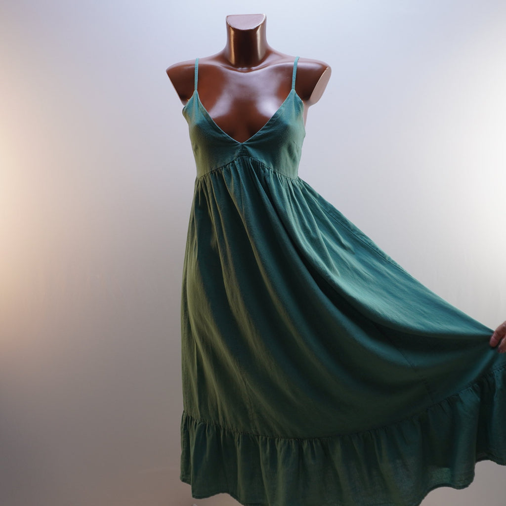 Vestido MNG para Mujer Usado - Verde, Pequeño (S)