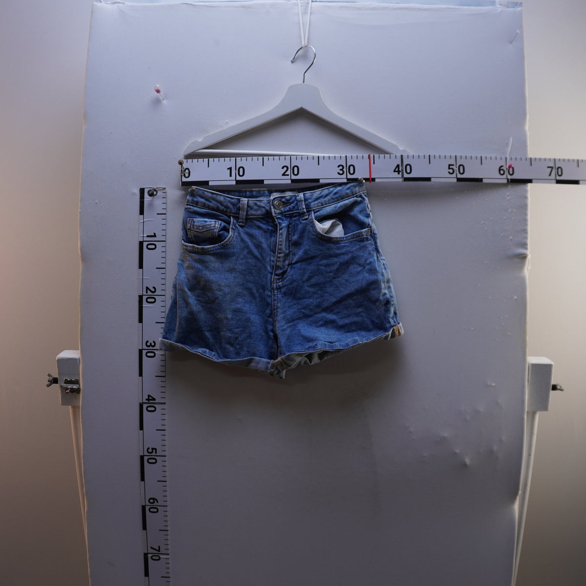Pantalones Cortos Vaqueros MNG para Mujer Usados - Azul, XS