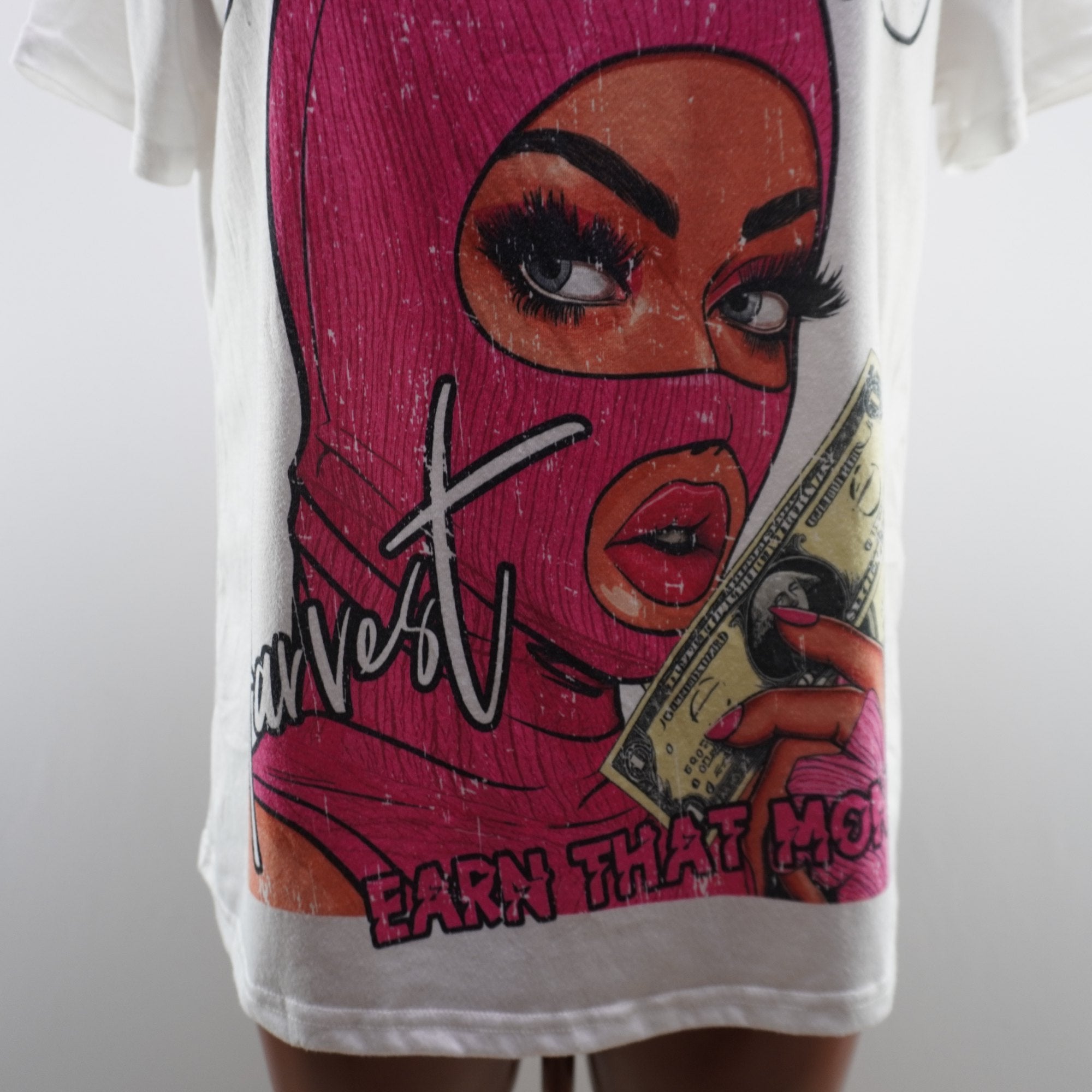 Camiseta de Manga Corta Italian Style para Mujer - Multicolor, M, Usada en Muy Buen Estado