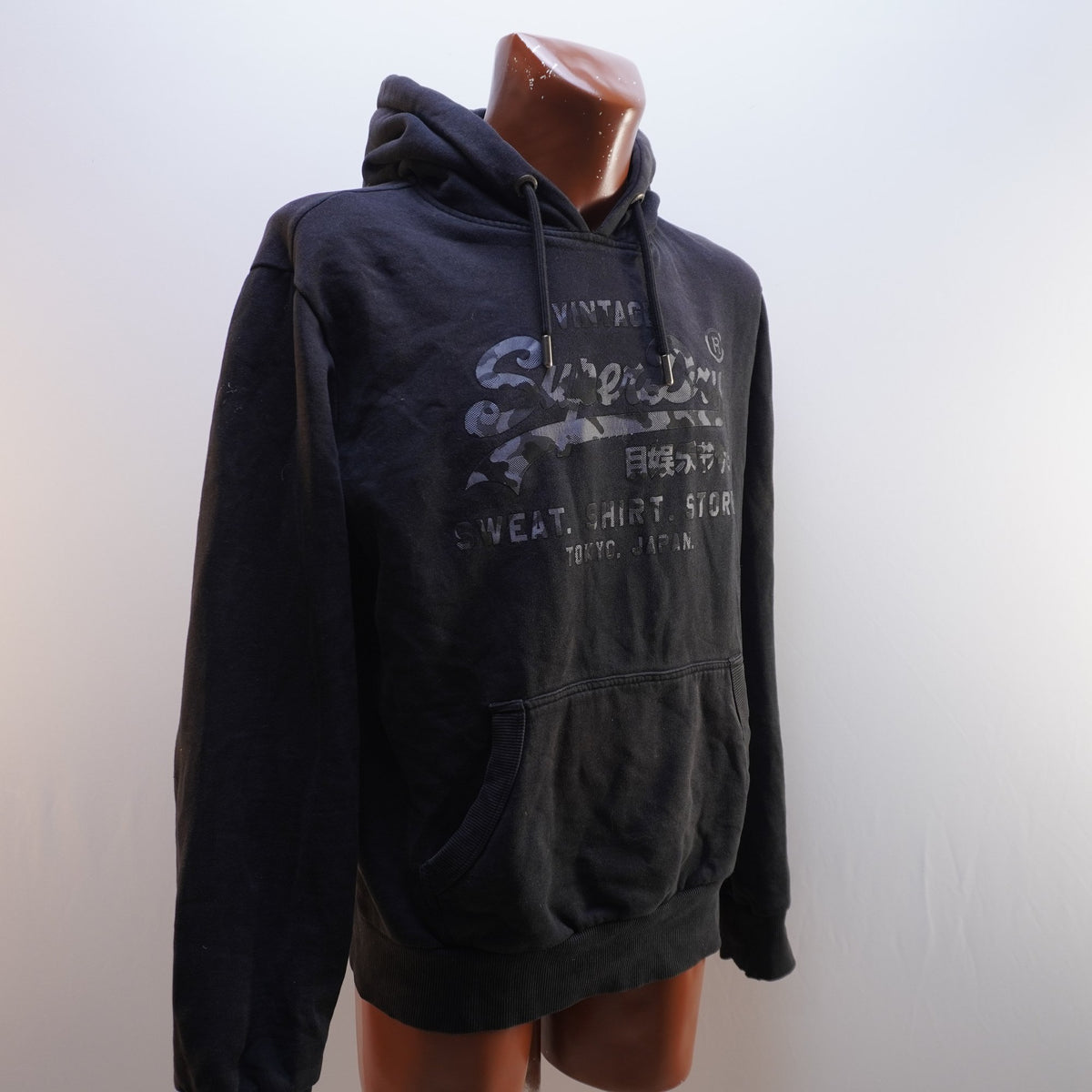 Sudadera con Capucha Superdry para Hombre Usada - Negra, L