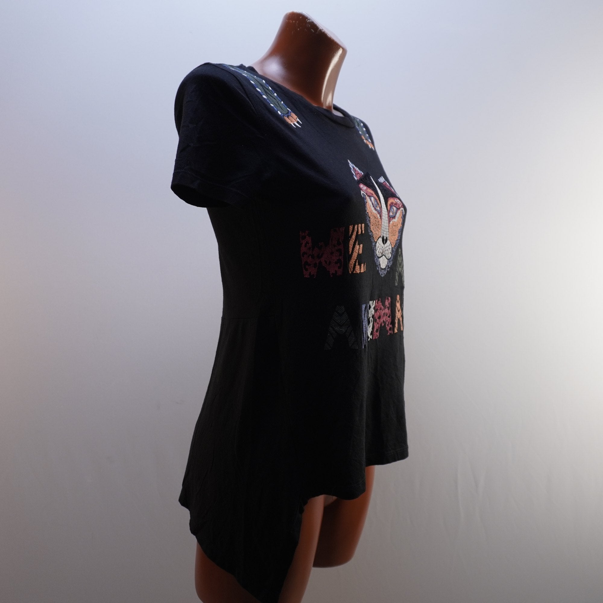 Camiseta Desigual para Mujer Usada - Negra, S