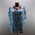 Camiseta de Manga Corta Italian Style para Mujeres - Azul, XL, Usada en Muy Buen Estado