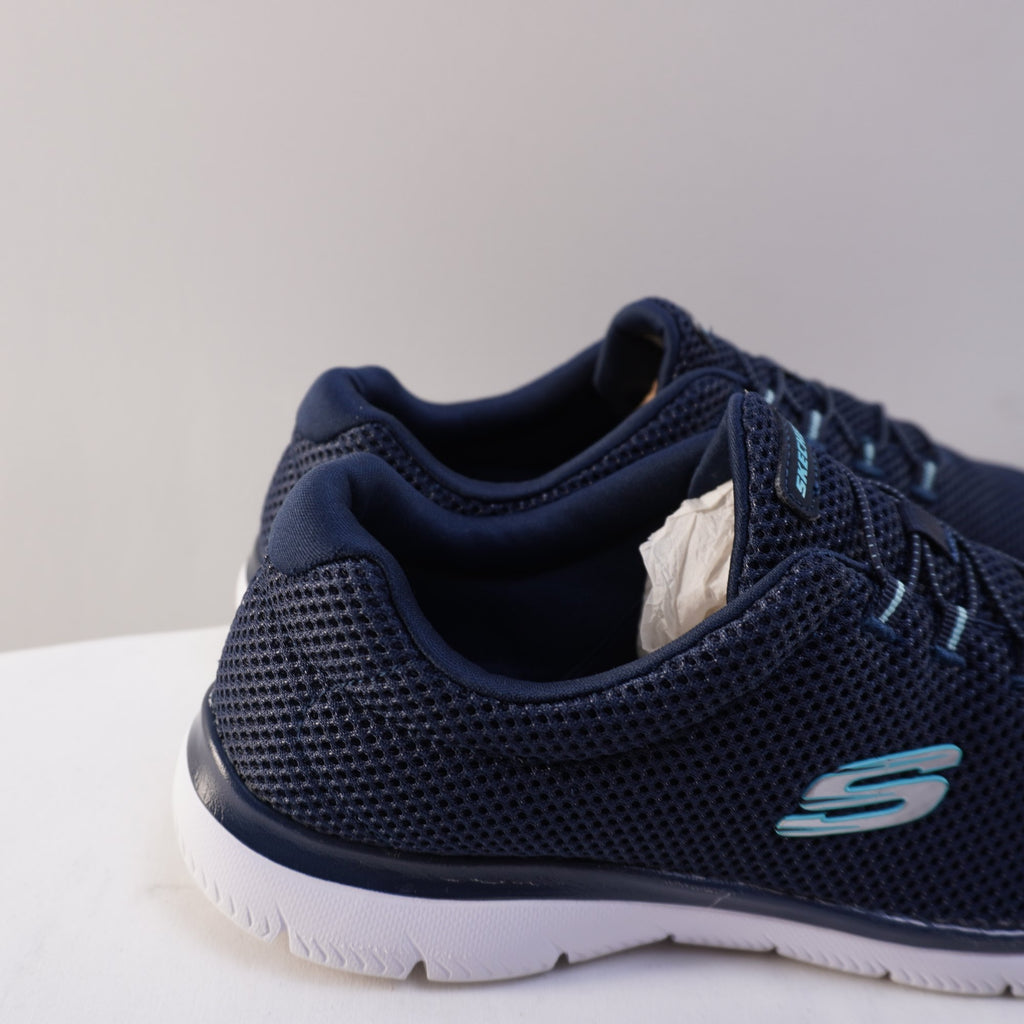 Zapatillas Skechers para Mujer Usadas - Azul Marino, Talla 41