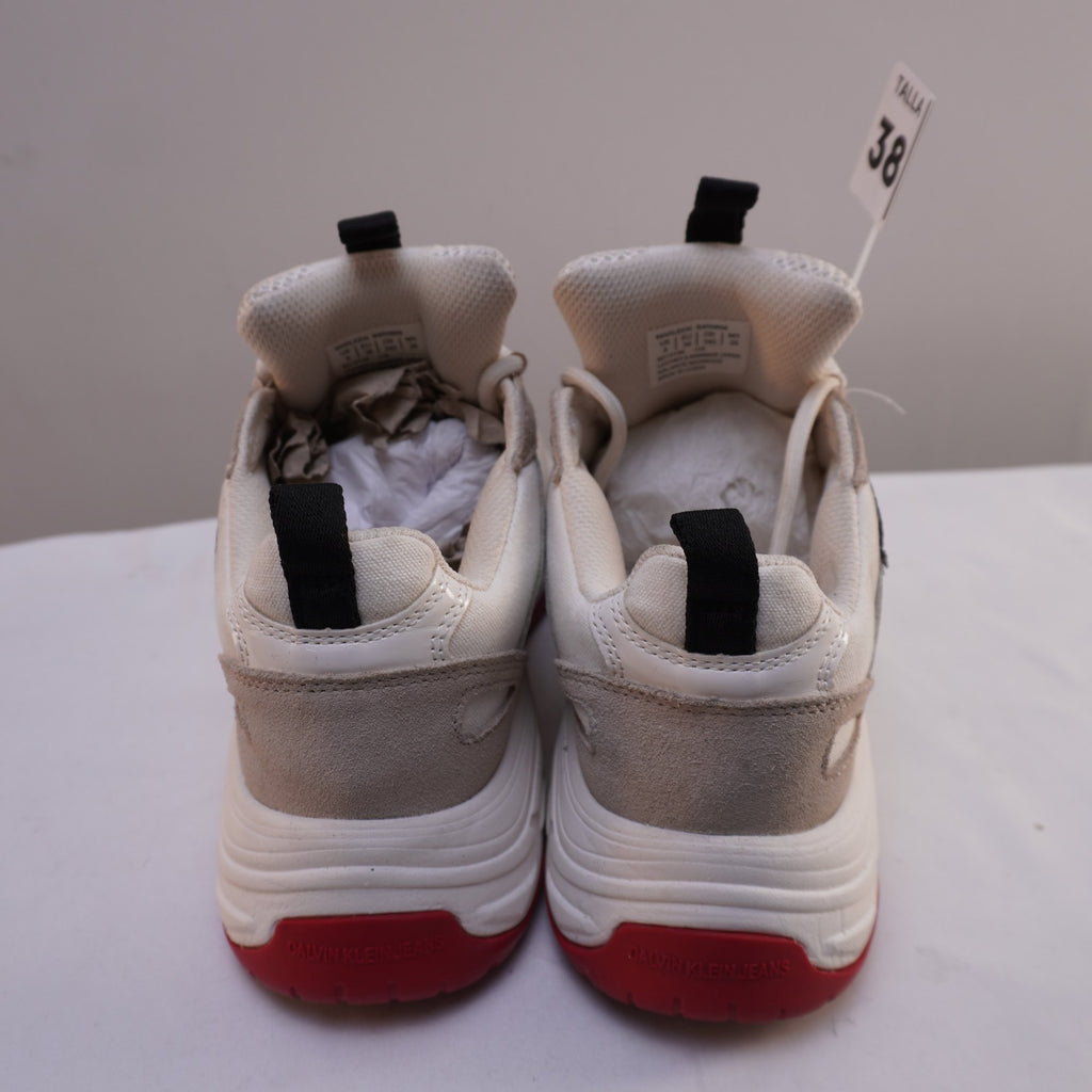 Zapatillas Calvin Klein para Mujer Usadas - Blanco, 38