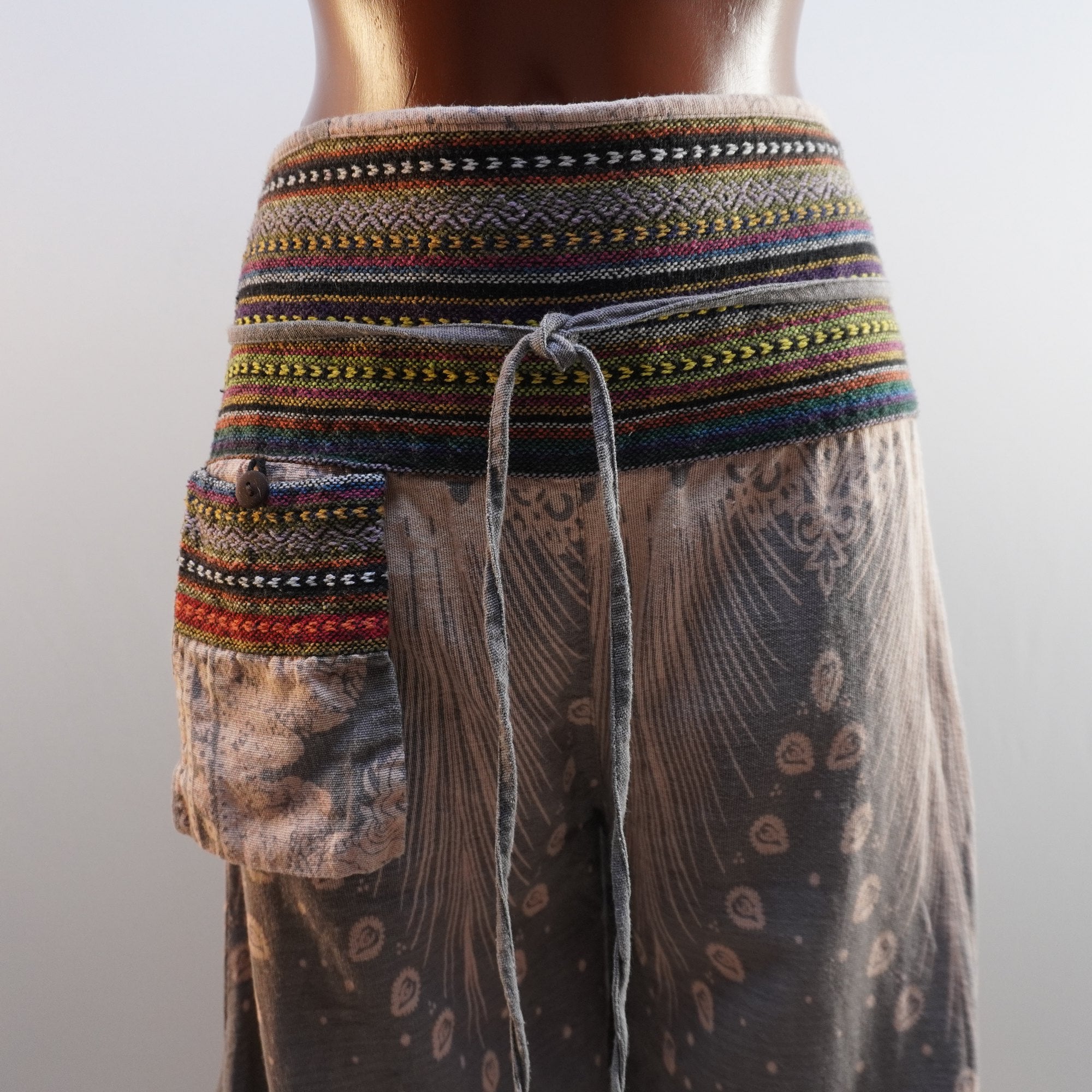 Pantalones Harén Alladin para Mujer Usados - Beige, L