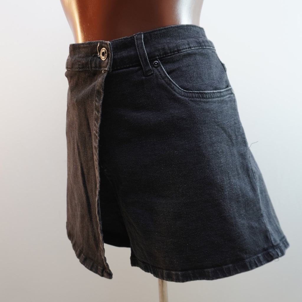 Pantalones Cortos Vaqueros Rainbow para Mujer Usados - Negro, XXXL