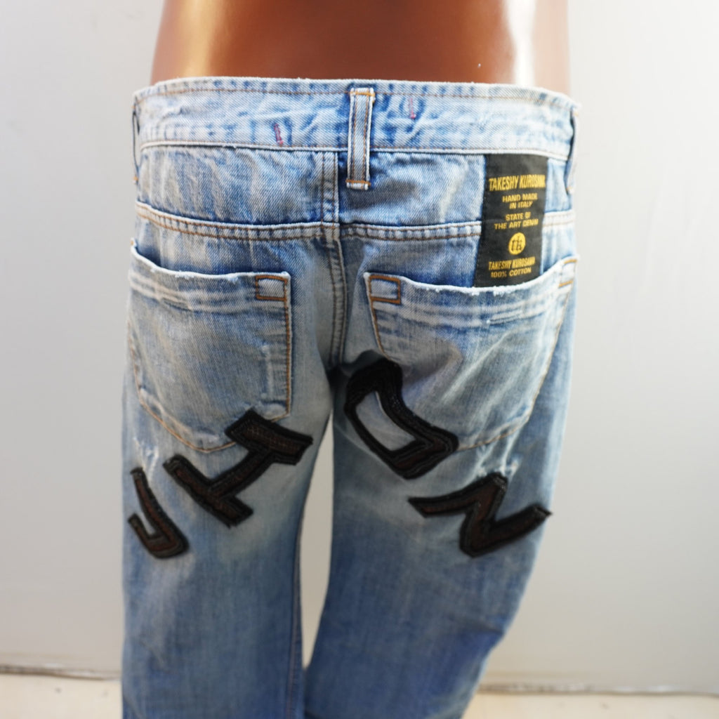 Vaqueros Takeshy Kurosawa para Hombre - Azul, XL Usados en Muy Buen Estado