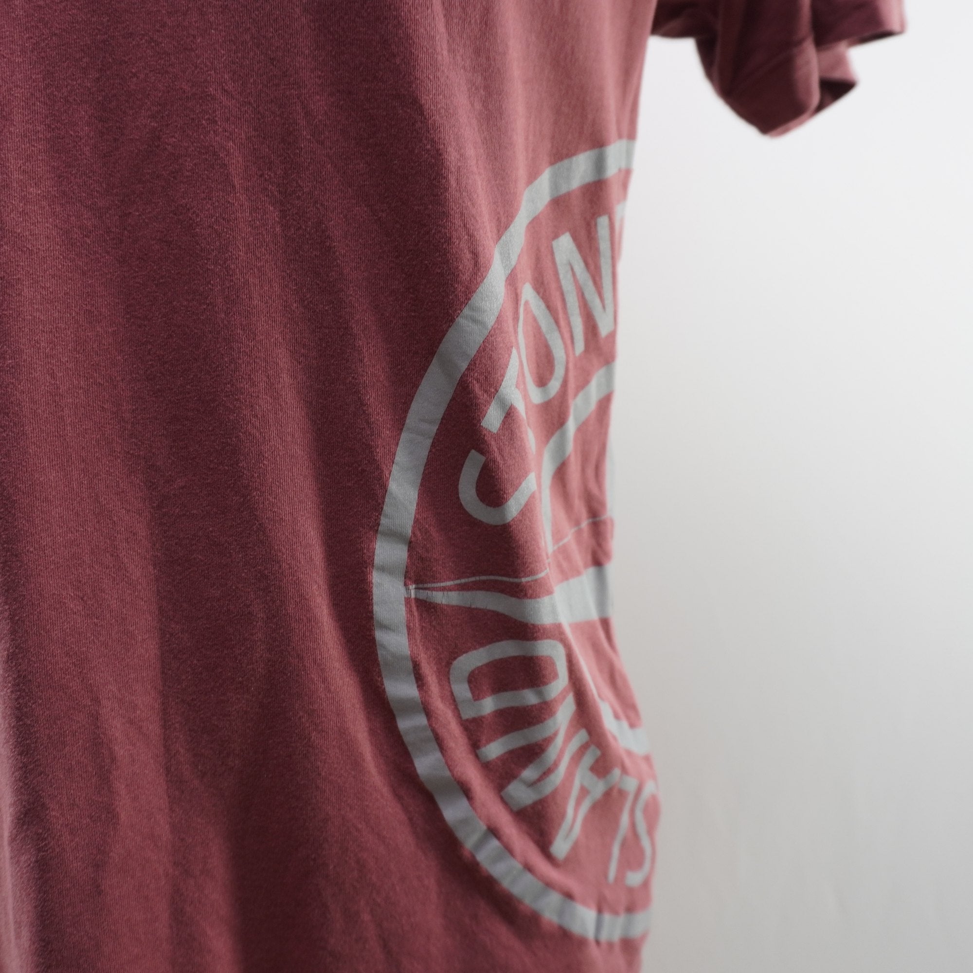 Camiseta de Manga Corta Stone Island para Hombre Usada - Roja, L