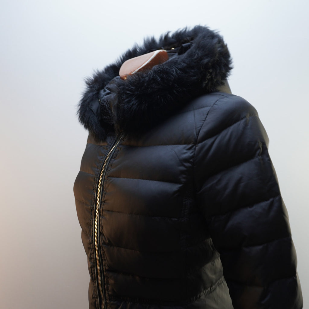 Parka Massimo Dutti para Mujer Usada - Negra, Pequeño (S)