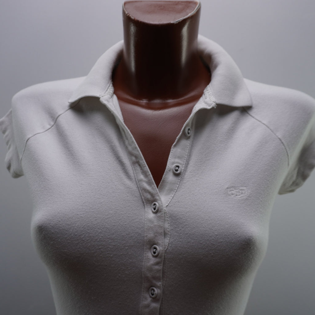 Camiseta de Manga Corta Tommy Hilfiger para Mujer Usada - Blanco, S