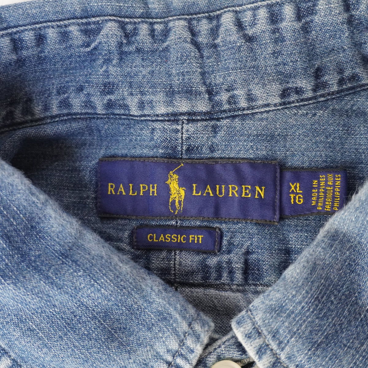 Camisa Henley Ralph Lauren para Hombre Usada - Azul, XL
