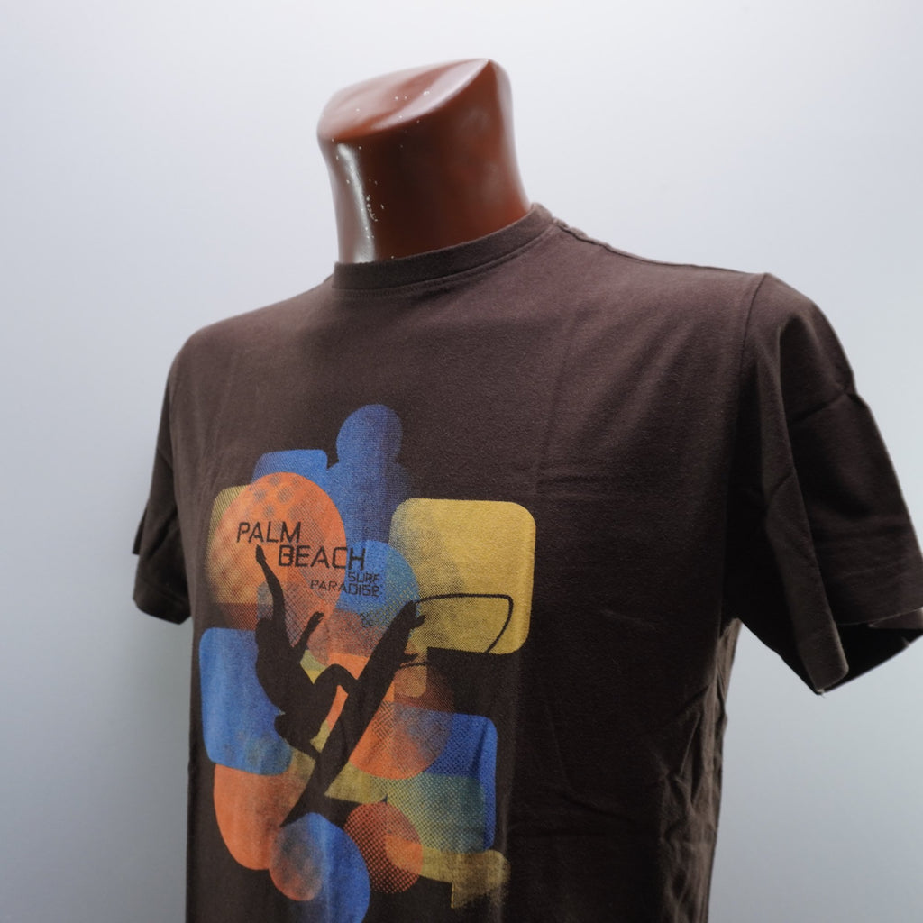 Camiseta de Manga Corta Palm Beach para Hombre Usada - Marrón, M