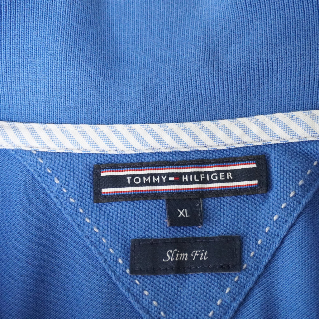 Camiseta de Manga Corta Tommy Hilfiger para Mujer Usada - Azul, XL