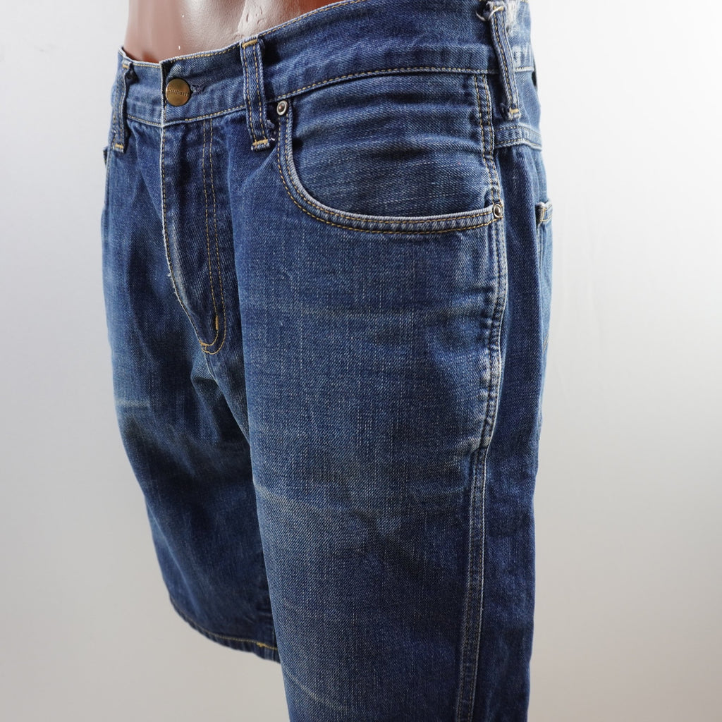 Pantalones Cortos Vaqueros Carhartt para Hombre - Azul, Grande (L)