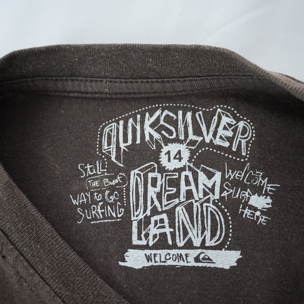 Camiseta Quiksilver para Hombre Usada - Marrón, XXS