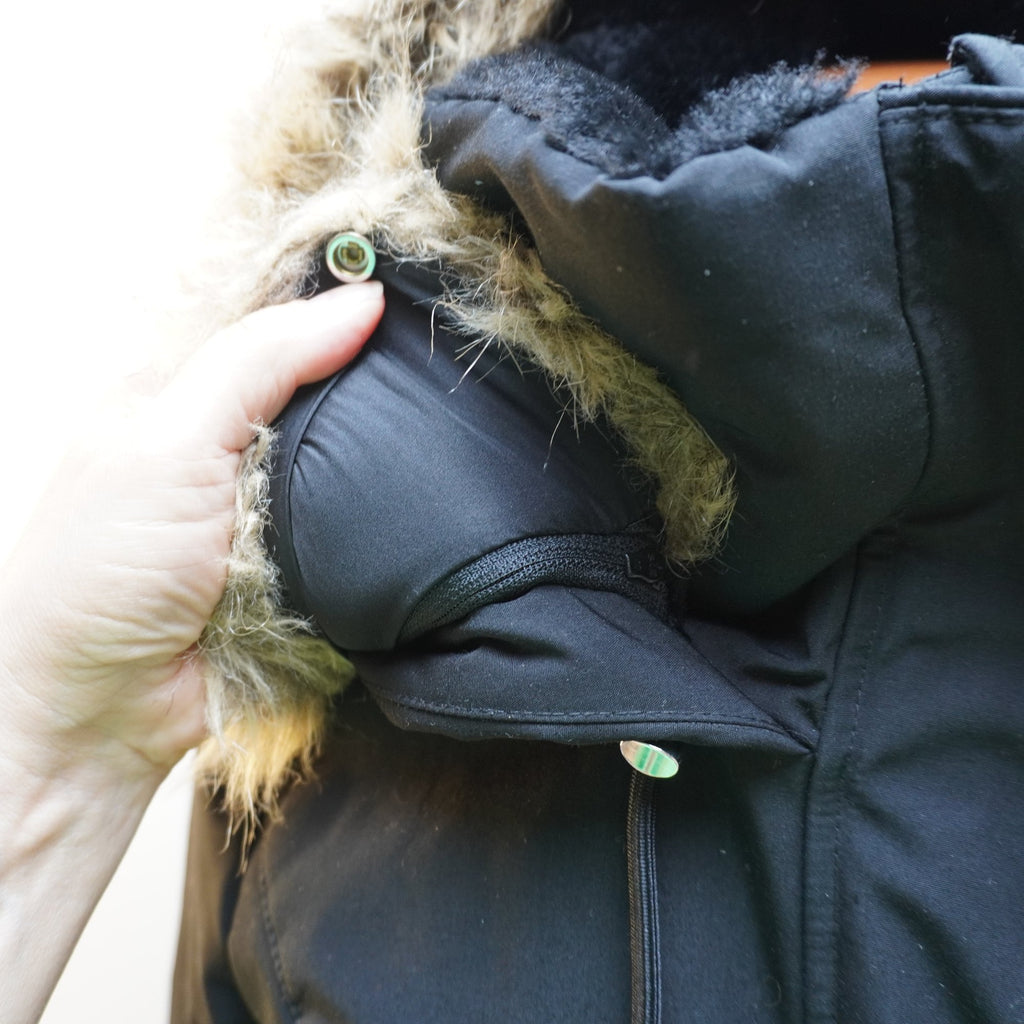 Parka Zara para Mujer Usada - Negra, XS