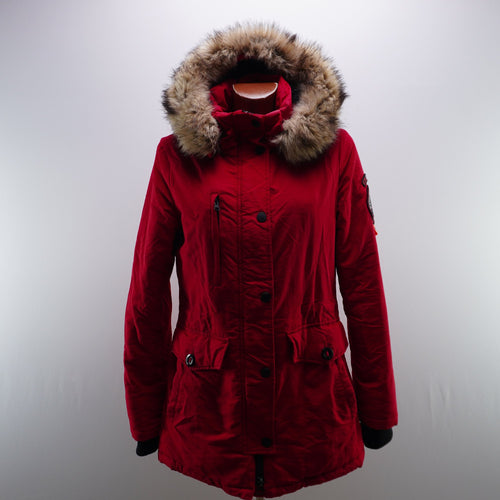 Parka Superdry para Mujer Usada - Roja, M