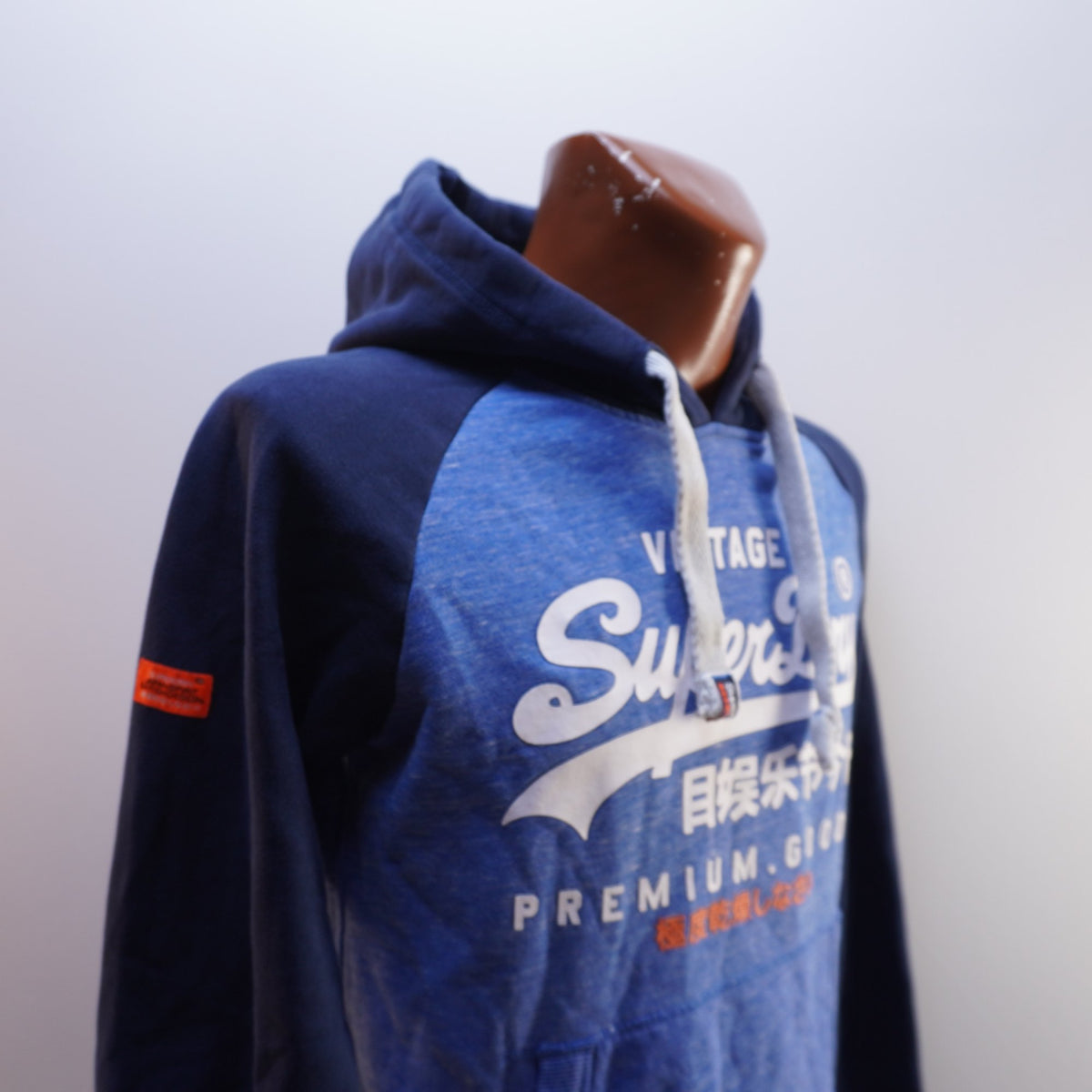 Sudadera con Capucha Superdry para Hombre Usada - Azul, L