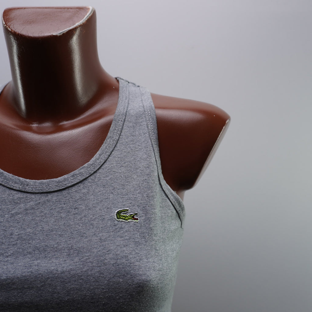 Camiseta Lacoste para Mujer Usada - Gris, M