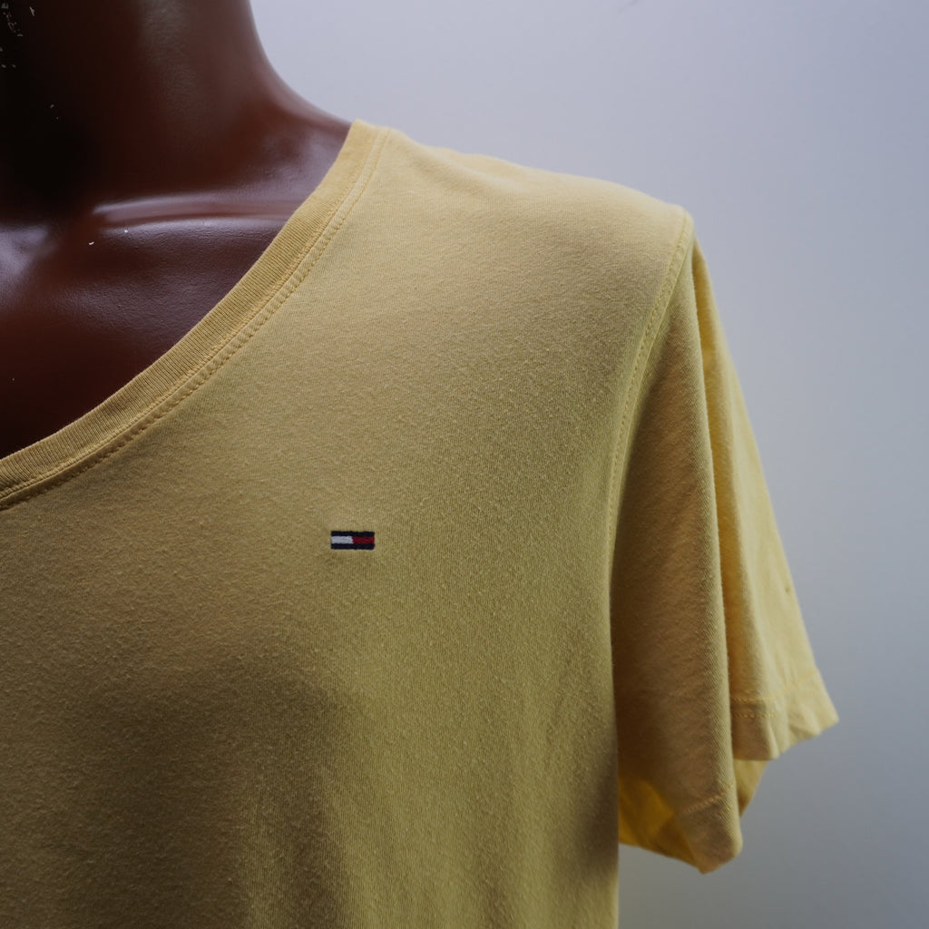 Camiseta de Manga Corta Tommy Hilfiger para Hombre Usada - Amarillo, XXL