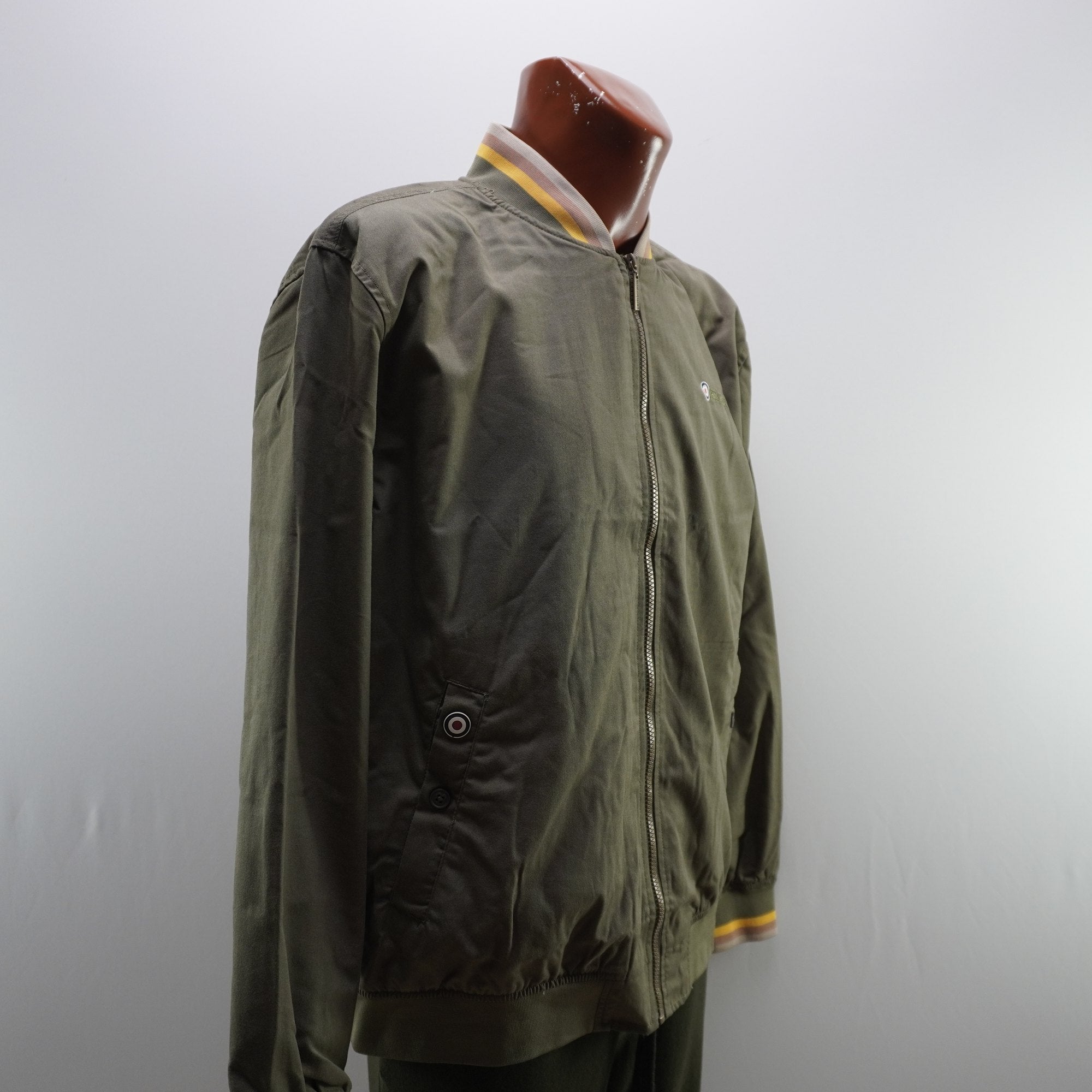 Chaqueta Bomber Lambretta para Hombre Usada - Beige, XXL