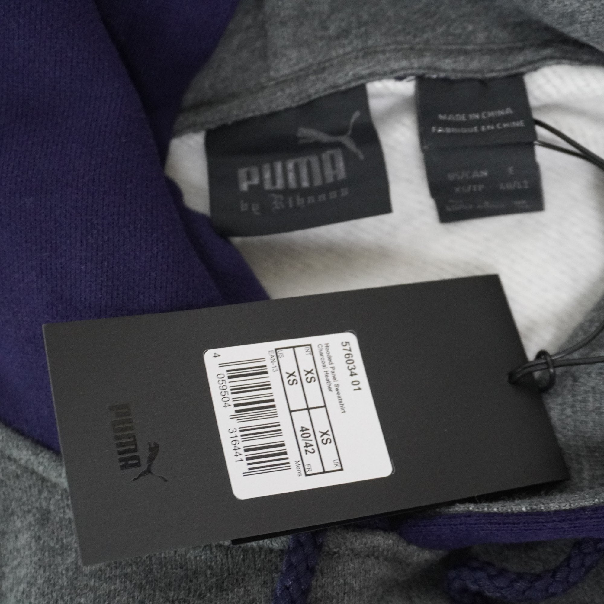 Sudadera con Capucha Puma para Hombre Usada - Gris, XS