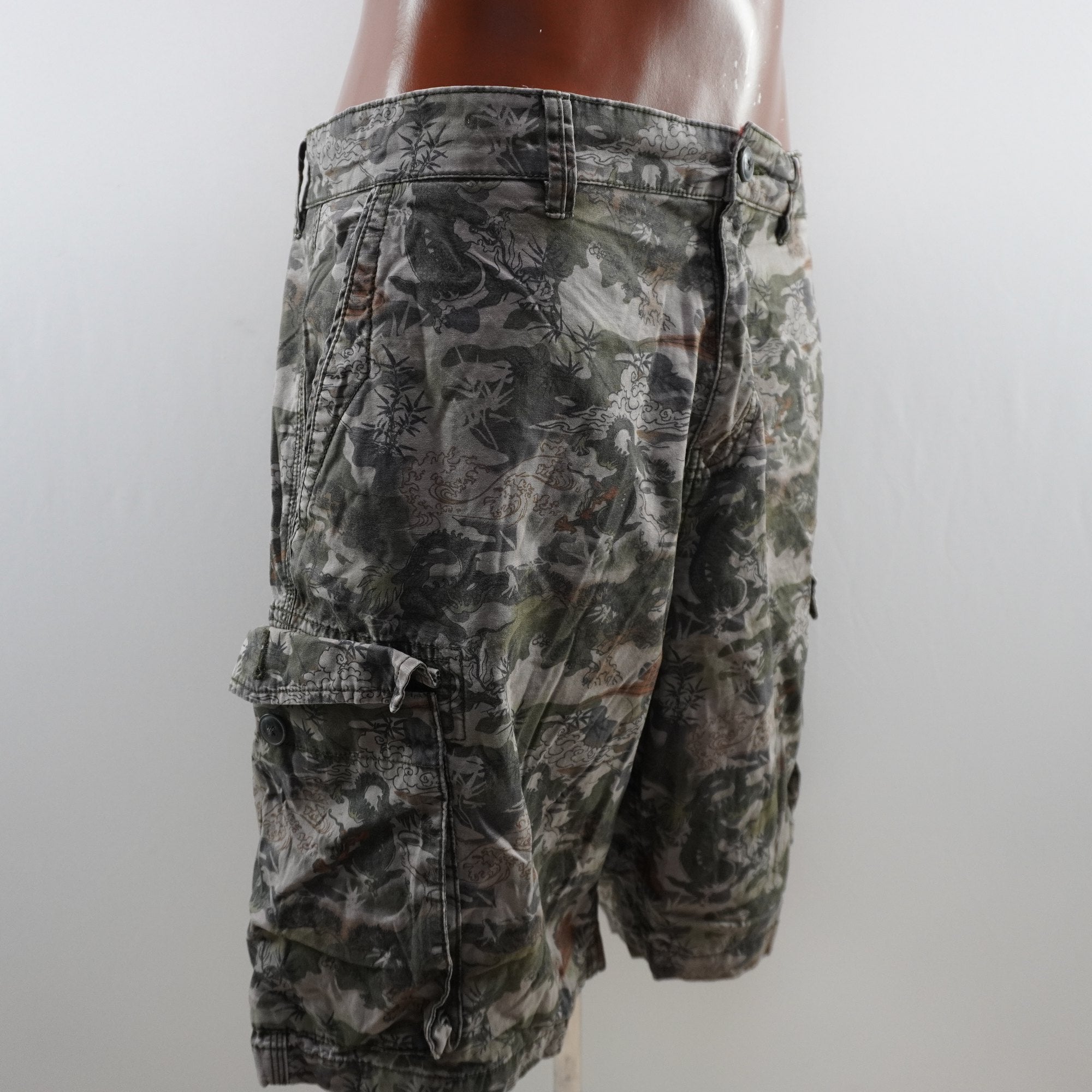 Pantalones Cortos Cargo George para Hombre Usados - Verde, XL