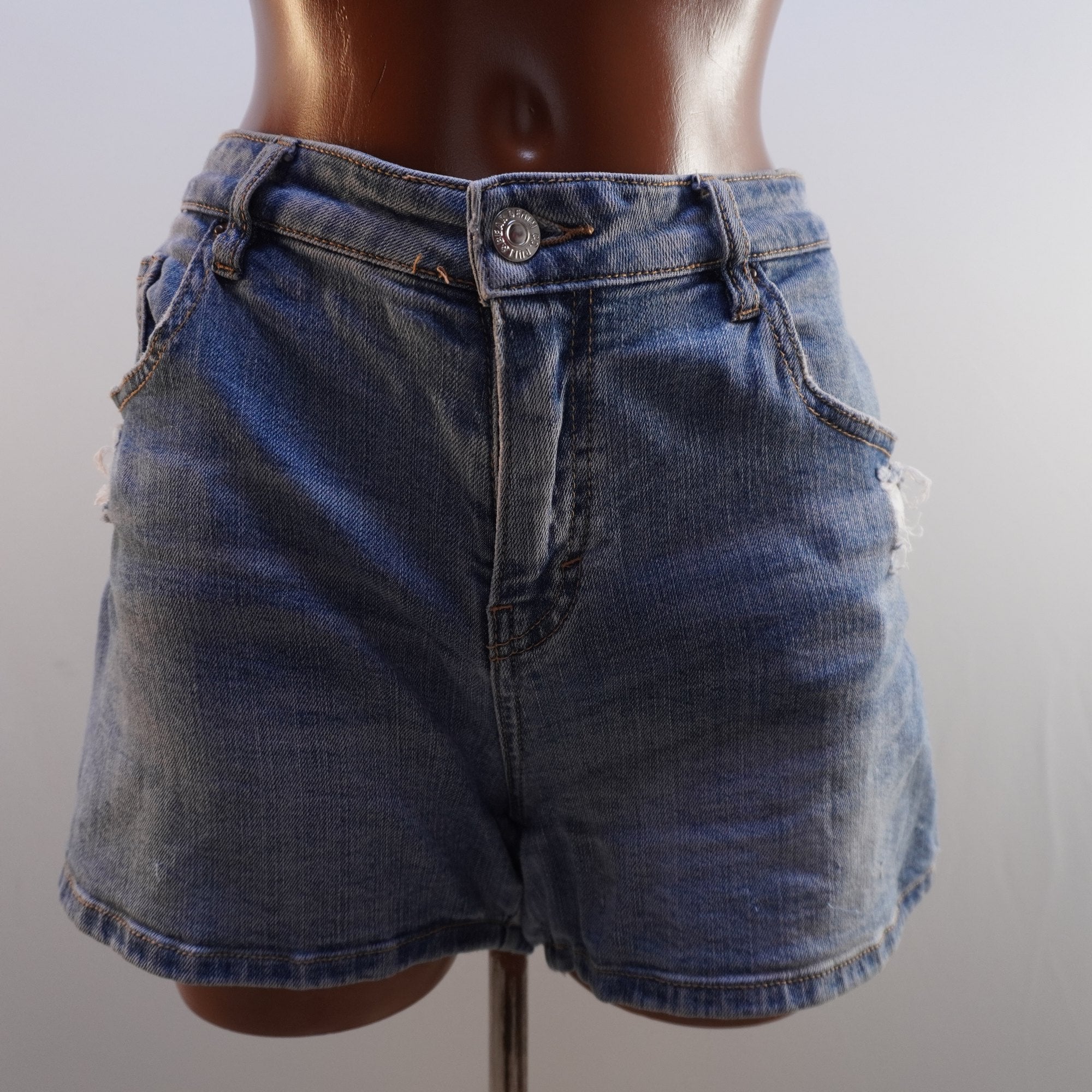 Pantalones Cortos Vaqueros Pull & Bear para Mujer Usados - Azul, XL